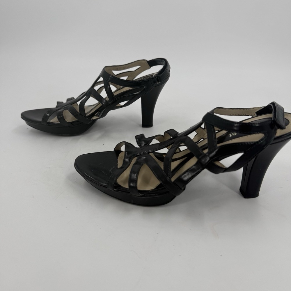 Naturalizer N5 Comfort Women's Black Strappy Heeled Sandals Size 8.5M
